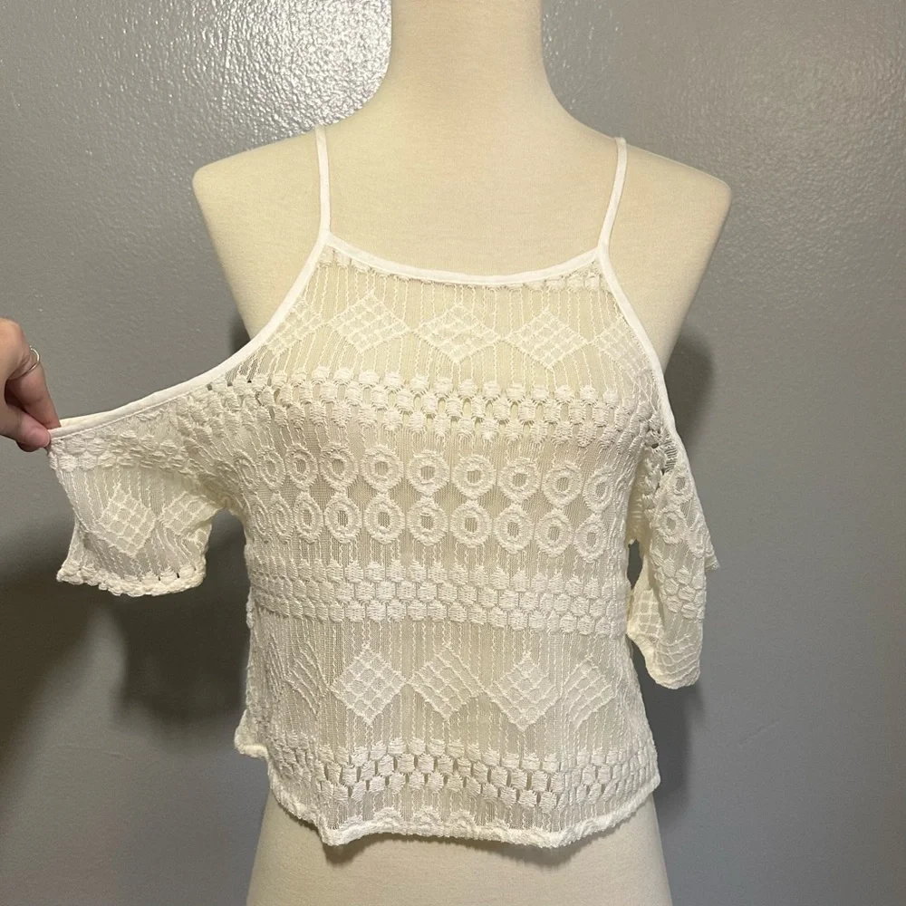 NWT LF Into Woven Cold Shoulder Camisole